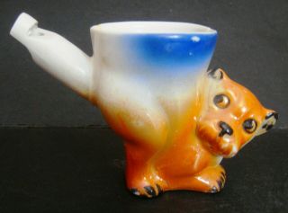 Antique/vintage Dog Whistler Egg Cup,  Bonus Newsletter