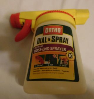 Vintage Ortho Dial N Spray Multi Use Hose End Sprayer Garden Hose