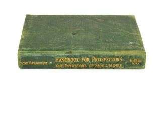 1943 Gold Handbook For Prospectors And Operators Of Small Mines Alaska Prospect