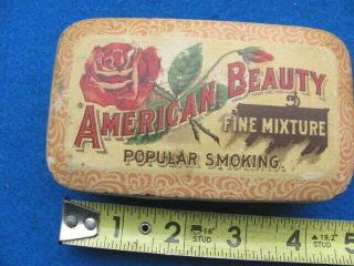Vintage American Beauty Tobacco Pocket Tin
