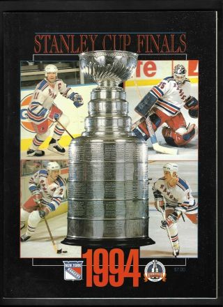 1994 Stanley Cup Finals Program Canucks Vs.  Rangers,  Bonus