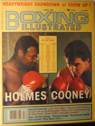 1982 Boxing Illustrated - Larry Holmes Vs Gerry Cooney