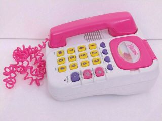 Vintage 1996 Barbie Talking Phone Telephone Answering Machine Handset