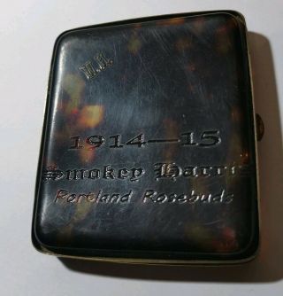 ‎pcha Hockey 1914 - 15 Smokey Harris Portland Rosebuds Cigarette Case