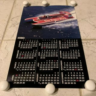 1980 The Squire Shop U - 2 Unlimited Hydroplane Poster 11x17 Auto Chip Hanauer