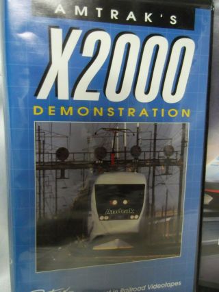 Amtrak X2000 Demo,  The Launch Of Acela,  The Acela Express 3 Vhs Video 
