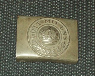 Vintage Wwi German Imperial Army Belt Buckle Gott Mit Uns