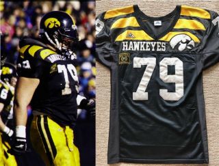 Wow 1995 Iowa Hawkeyes Banana Peel Wing Tipped Football Jersey 79 - Mike Goff