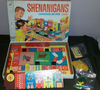 Vintage Milton Bradley Shenanigans Carnival Of Fun Game Complete Very Good