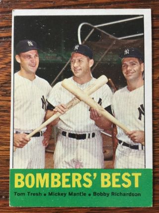 1963 Topps Mickey Mantle " Bomber 