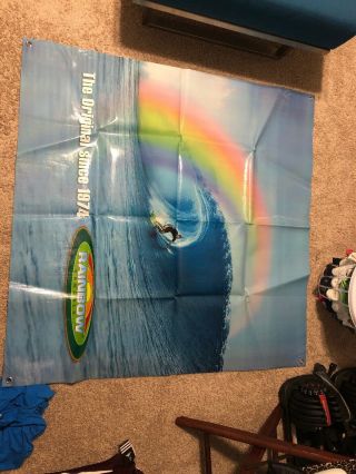 Rainbow Sandals Surfing Poster Advertisement Wall Art Display 4 Ft X 4 Ft