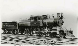 9gg786 Rp 1890s/1940s Reading Atlantic City Railroad 4 - 4 - 2 Camelback Loco 1027