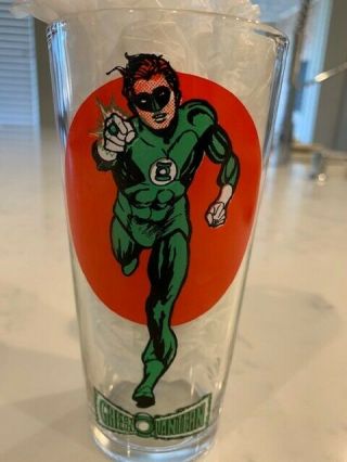 Vintage Dc Comics Green Lantern Pepsi Drinking Glass 1976 Hero Series