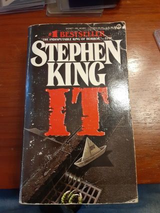 It By Stephen King,  1987 1st Printing Signet Paperback Pb,  Vintage Horror Rare