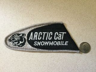 Vintage Early 1970s Arctic Cat Snowmobile Sew On Patch - Exc