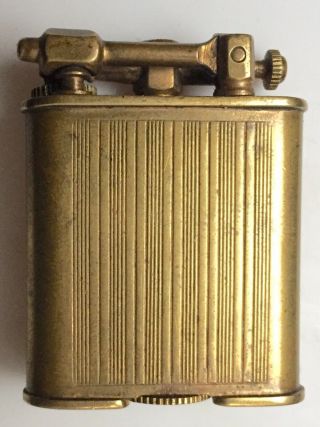 PARK SHERMAN 18K Gold Plate Unique Lift Arm Torch Cigarette Lighter 1930 - 40 2