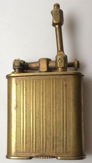 PARK SHERMAN 18K Gold Plate Unique Lift Arm Torch Cigarette Lighter 1930 - 40 3
