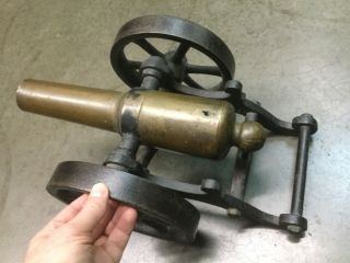 Early Antique Cast Iron Signal Cannon Seattle Brass Co.  12 " Ww1 Era