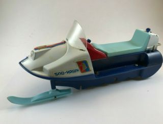 Vintage Louis Marx Sno - Hawk Battery Operated Snowmobile Model Toy Parts Restore