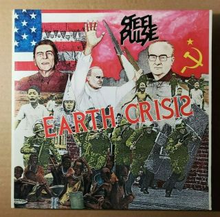 Steel Pulse Earth Crisis Orig Vintage 1984 Elektra Records Stereo Us Label Dg