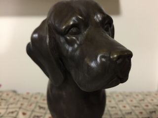 Rare Vintage Tony Acevedo Cold Cast Bronze Beagle Dog Statue Figurine