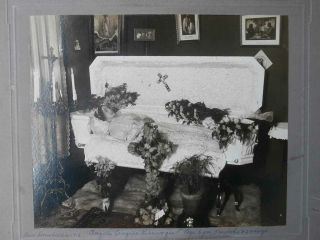 Antique Post Mortem Large Cabinet Card Photo Photograph Young Woman
