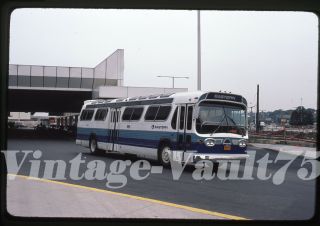 Slide Gmc Bus Eastern Air Lines La Guardia Airport Kodachrome 1983
