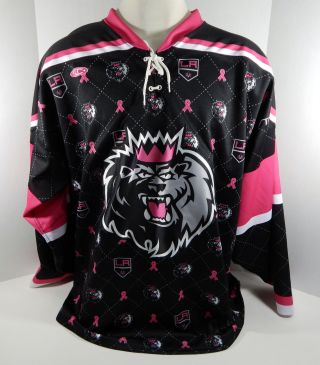 2018 - 19 Manchester Monarchs Blank Game Issued Pink Jersey Breast Cancer 3XL 2