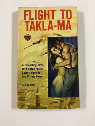 Flight To Takla - Ma Tedd Thomey Vintage Sleaze Gga Paperback Monarch Books