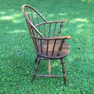 Antique Windsor arm chair,  finish,  solid wood. 3