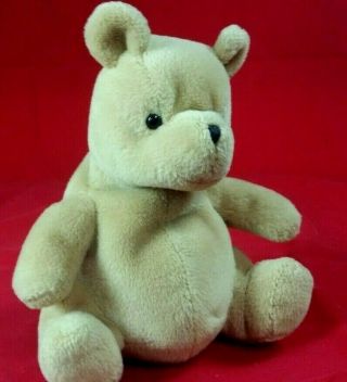 Classic Winnie The Pooh Gund Plush Vintage Bean Bag 6.  5 " Stuffed Disney Toy