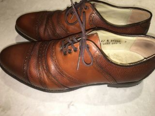 Vintage Johnston & Murphy Aristocraft Mens Golf Shoes 9.  5 Made In Usa
