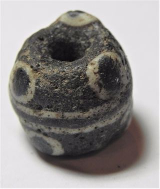 Zurqieh - Af1707 - Ancient Egypt,  Roman Glass Bead.  200 A.  D