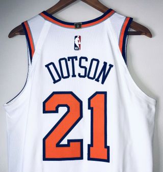 Damyean Dotson York Knicks 2019 Game Worn NBA Jersey (STEINER/MSG LOA) 2