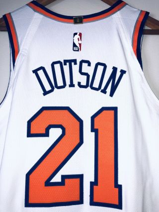 Damyean Dotson York Knicks 2019 Game Worn NBA Jersey (STEINER/MSG LOA) 3