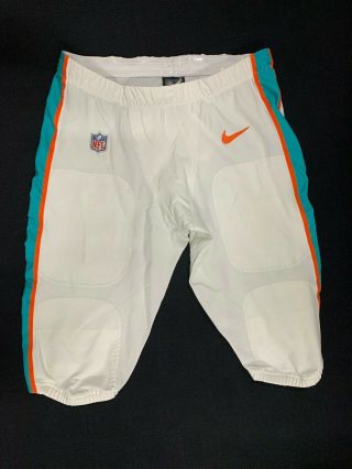 56 Davon Godchaux Miami Dolphins Nike Game White Pants Size - 38 Year - 2018