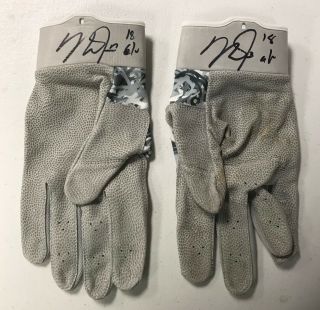 Mike Trout Game Nike Batting Gloves Signed Anderson Authentic Autograph
