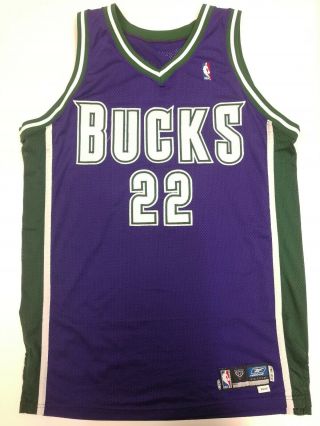 Michael Redd Bucks Signed Authentic Game Worn Issued Jersey