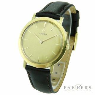 Omega Vintage 18k Gold Hand Wind Mechanical Ladies Wristwatch Circa 1961