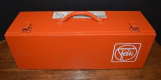 Vtg Fein Metal Supercut Box Only Tool Box Carrying Case