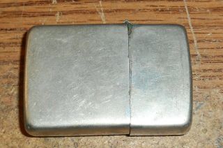 LATE 1940s/EARLY 1950s ZIPPO FULL SIZE NICKEL SILVER LIGHTER/VERY RARE 2