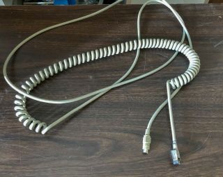Vintage Ibm Computer Pc Model M Clicky Keyboard Cable Sdl To Ps/2 Cord Adapter