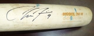 Chone Figgins Signed Mariners Game Baseball Bat Psa/dna Auto 