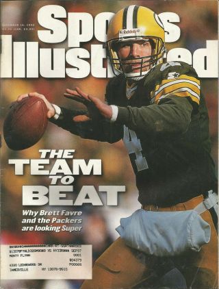 Green Bay Packers Brett Favre 1996 Sports Illustrated 3x Mvp 11x All Pro Champs