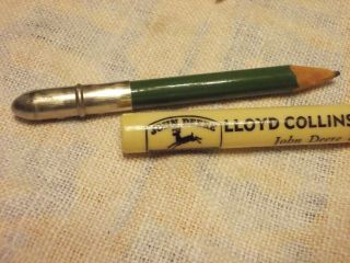 Vintage Advertising John Deere Lloyd Collins Implement Long Bullet Pencil