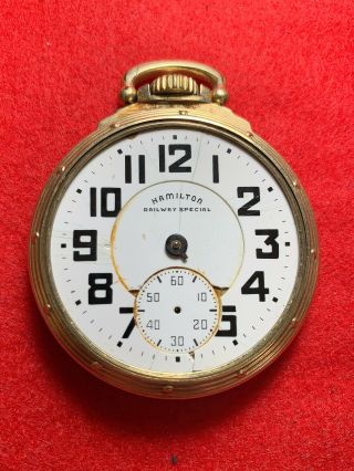 16s 21j Hamilton 992 - B Pocket Watch In Case
