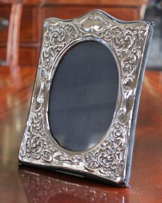 Rococo Art Nouveau Sterling Silver Frame 8 X 6 " By Keyford Ltd England