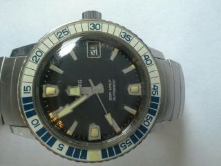 Vintage Rare Zodiac Sea Wolf Automatic Diver Watch,  Mens,  20 Atm Especially
