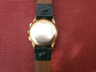 18k Gold Universal Geneve Uni Compax Vintage Chronograph Watch Cal 285 2