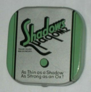 Vintage Shadows Condom Tin Prophylactic